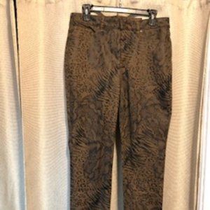 Chico's Coated Animal-Print Jegging - Size 1S - NWT